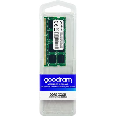3. GoodRam GR1600S3V64L11S/4G Memory (DDR3 SO-DIMM; 1 x 4GB; 1600MHz; CL11)