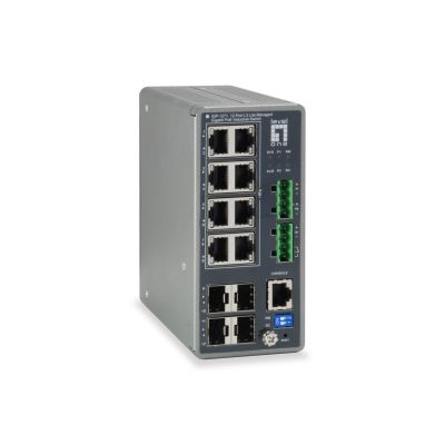 LevelOne TURING Industrial Gb/L3 Managed PoE Switch 240W 1Gbps