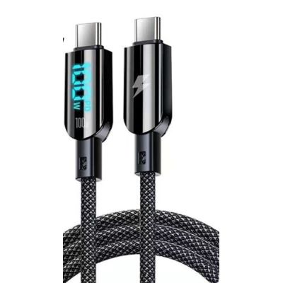 VAKOSS CABLE WITH DISPLAY 2XTYPE C | 100W | 5A