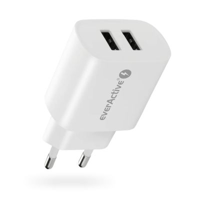 4. EVERACTIVE 2XUSB 2.4A WHITE CHARGER SC-220