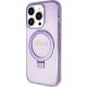2. Guess Ring Stand Script Glitter MagSafe case for iPhone 15 Pro - purple