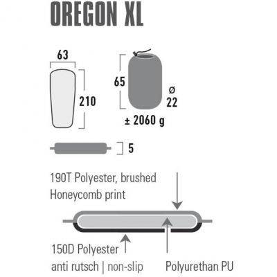 7. High Peak Oregon XL Self-Inflating Mat 210x63x5 41126