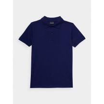 Boy's 100% cotton plain polo shirt 4F