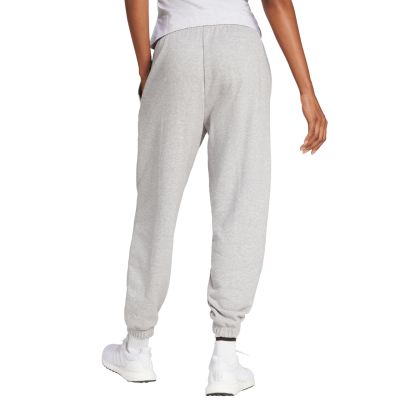 3. Women's adidas Essentials Linear French Terry Cuffed Trousers Light Grey JC5953