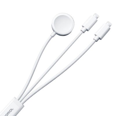 2. Joyroom S-IW007 3-in-1 cable USB-A magnetic charger - Lightning 1.2m - white