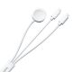 2. Joyroom S-IW007 3-in-1 cable USB-A magnetic charger - Lightning 1.2m - white