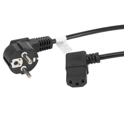 Lanberg CA-C13C-12CC-0018-BK cable (C13 / IEC C13 / IEC 320 C13 F - Schuko M; 1.8m; black)