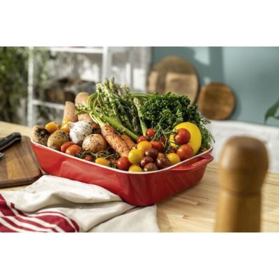 8. Set of 3 rectangular ceramic dishes STAUB 40508-171-0 - red