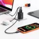 12. Joyroom JR-TO1 GaN 45 USB-C Lightning USB-A Wall Charger - Black