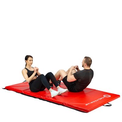 2. Folding gymnastic mattress red 2400x1200x50mm HMS MGS01