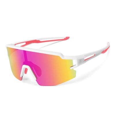 2. Rockbros Kids Cycling Glasses, Polarized, UV Protection, Children's - White