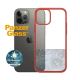 5. PanzerGlass Mandarin Clear Case for iPhone 12 / 12 Pro - Clear Red