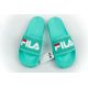 3. Fila women's sports flip-flops Morro comfortable green slippers for the pool