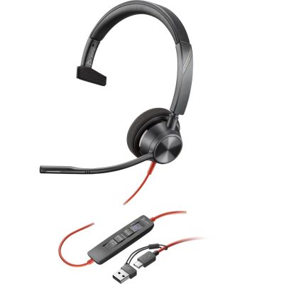 10. Poly Blackwire 3310 Mono Microsoft Teams USB-C Headset