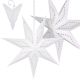 PAPER DECORATION STAR 50CM 7 ARMS WHITE