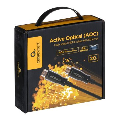 3. GEMBIRD ACTIVE HIGH-SPEED HDMI OPTICAL CABLE (AOC) WITH ETHERNET, PREMIUM SERIES, 20 M