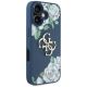 4. Guess Grained Roses Big 4G logo case for iPhone 16 - blue