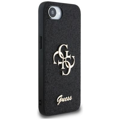 4. Guess Fixed Glitter Big 4G case for iPhone 16e - black