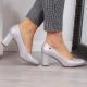 8. Sergio Leone W SK193C Silver Pearl Heel Pumps