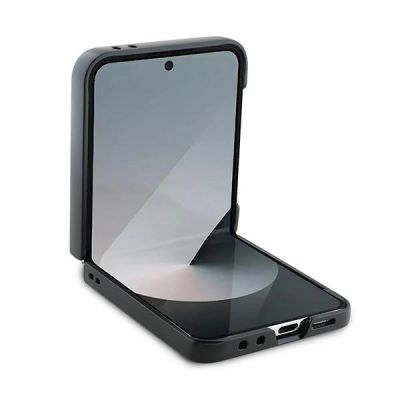 4. BMW Carbon Blue Line Case for Samsung Galaxy Z Flip 6 - Black