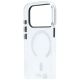 7. BMW M IML Frosted Metal Logo & Trims MagSafe Case for iPhone 18 Pro / 17 Pro - Transparent