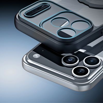 7. Dux Ducis Aimo Mag Case with Magnetic Ring and Stand for iPhone 17 Pro Max - Black