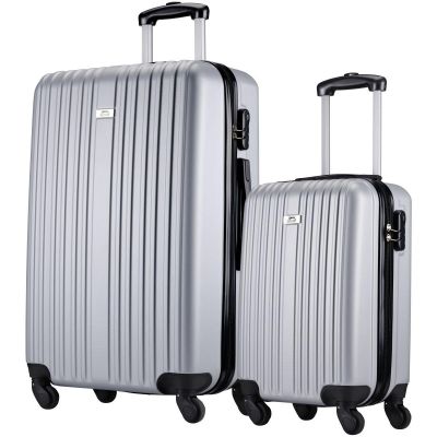 48. SET OF 2 SUITCASE 18 AND 26 INCHES SLAZENGER SILVER