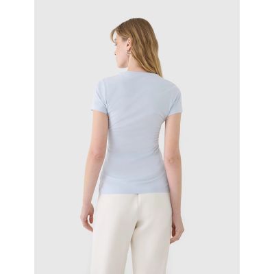 2. Women's slim T-shirt with modal 4F 4FWSS25TTSHF1995-34S