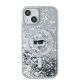 3. Karl Lagerfeld Liquid Glitter Choupette Head MagSafe case for iPhone 13 - transparent