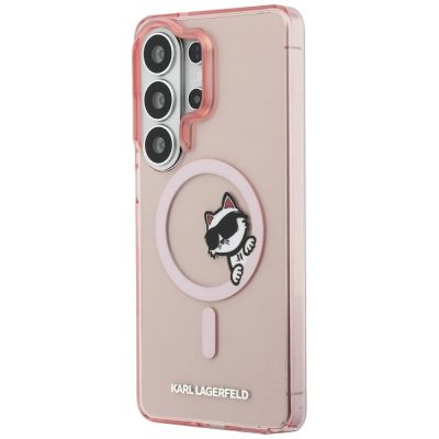 2. Karl Lagerfeld IML Peekaboo Choupette MagSafe Case for Samsung Galaxy S26 Ultra - Pink