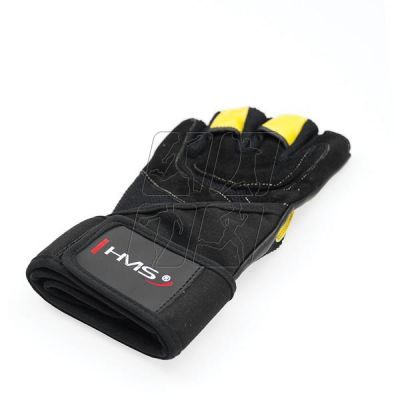 19. Black / Yellow HMS RST01 gym gloves XL