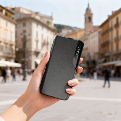 5. Tech-Protect Smart View Case for Samsung Galaxy A37 5G - Black