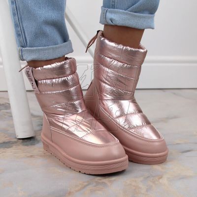 3. Metallic snow boots Big Star W INT1589C pink