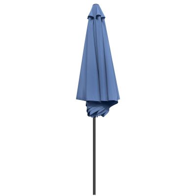 18. GARDEN UMBRELLA 300CM FOLDING NAVY BLUE