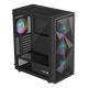 NATEC GENESIS DIAXID 605 ARGB MIDI TOWER USB-C GAMING CASE WITH WINDOW BLACK
