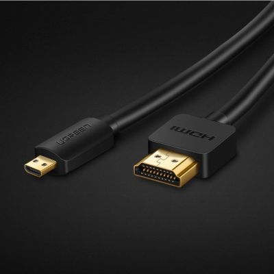 10. Ugreen cable HDMI - micro HDMI cable 19 pin 2.0v 4K 60Hz 30AWG 1.5m black (30102)