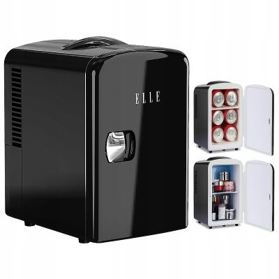 5. ELLE Home ESDAF101BKEU 4L Black Mini Fridge