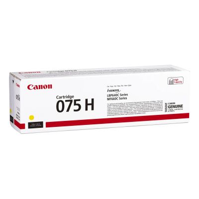 9. Canon 075 H Toner Cartridge 1pc Original Yellow
