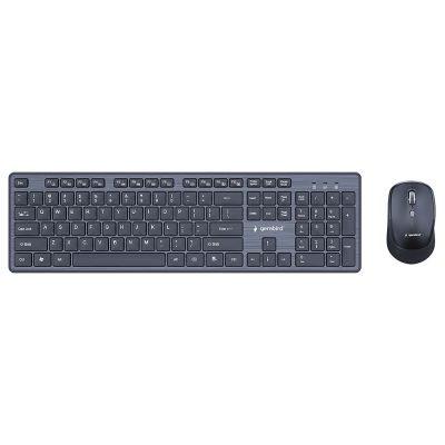 GEMBIRD WIRELESS KEYBOARD AND MOUSE SET, US LAYOUT, BLACK