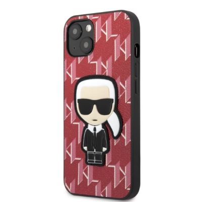 2. Karl Lagerfeld KLHCP13SPMNIKPI iPhone 13 mini 5.4" hardcase red/red Monogram Ikonik Patch