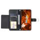 3. Samsung Galaxy A37 5G Leather Wallet Case with Stand and Shoulder Strap - Black