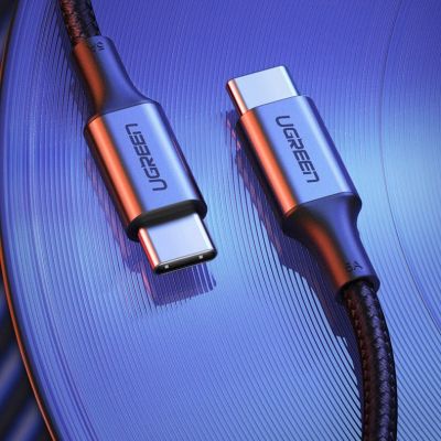 8. Ugreen US316 70427 USB-C - USB-C PD QC FCP cable 100W 5A 480Mb/s 1m - gray