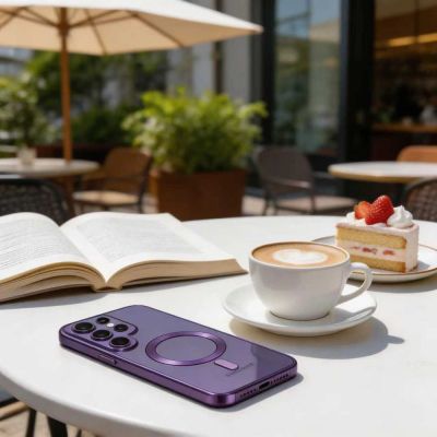 6. Tech-Protect MagFlex MagSafe Case for Samsung Galaxy S26 Ultra - Transparent Purple