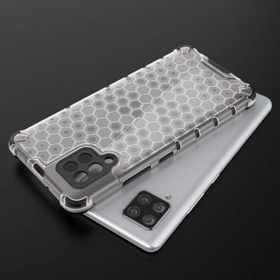 13. Honeycomb Case armor cover with TPU Bumper for Samsung Galaxy A42 5G red