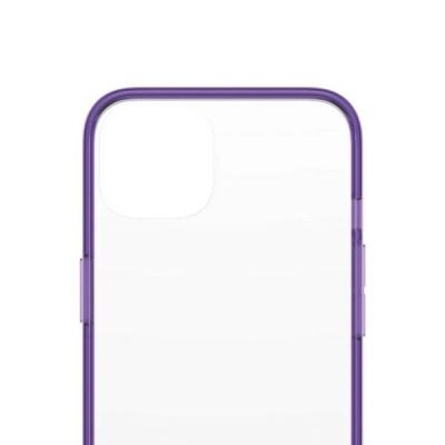 3. PanzerGlass ClearCase antibacterial case with Military Grade certificate for iPhone 13 / 14 / 15 - transparent purple