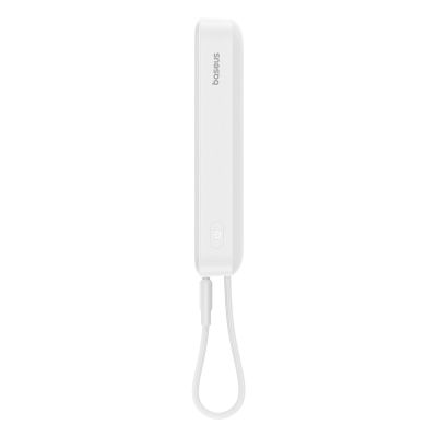 7. Baseus Magnetic Mini MagSafe 10000mAh 30W powerbank with built-in USB-C cable - white + Baseus Simple Series USB-C - USB-C 60W 0.3m cable