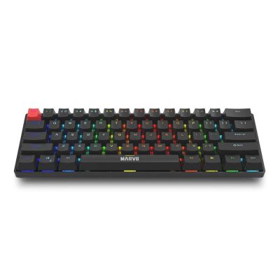 2. Marvo Scorpion KG933G Saber 61 Wired Mechanical RGB 60% UK Layout Gaming Keyboard (Black) QWERTY keyboard Black