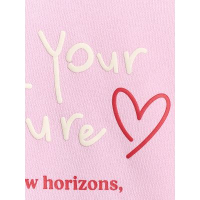 6. Oversized sweatshirt with hood, unzipped, for girls, 4F 4FJRAW25TSWSF2429-56S