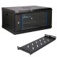 22. Extralink LITE 4U 530X400 WALL-MOUNTED RACKMOUNT CABINET BLACK Freestanding/Wall/Floor Rack Black