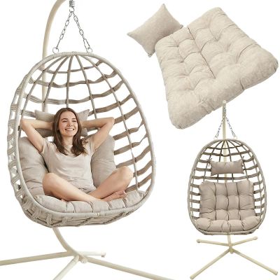 COCOON BEIGE HANGING CHAIR